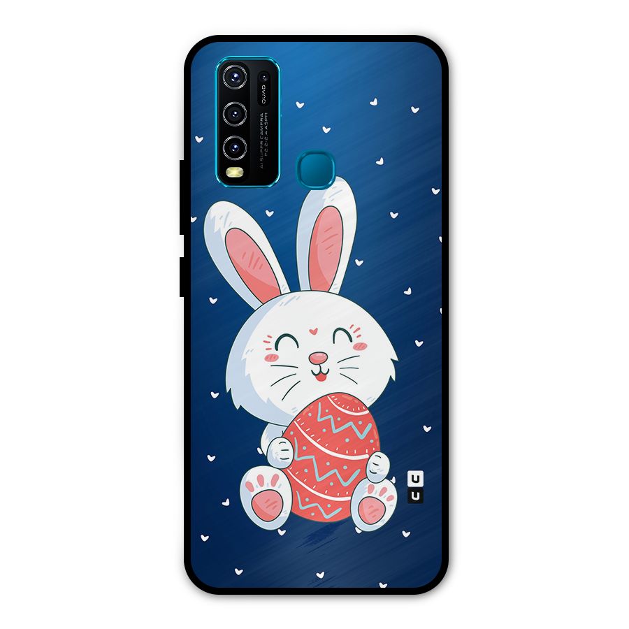 Happy Festive Bunny Metal Back Case for Vivo Y50