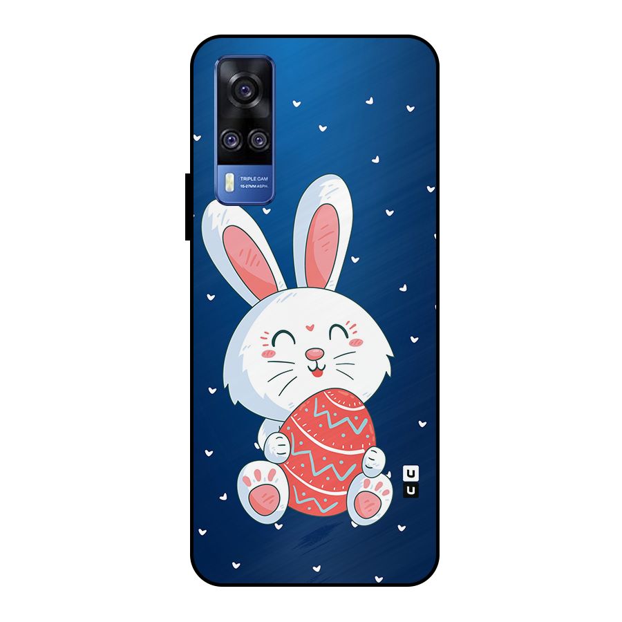 Happy Festive Bunny Metal Back Case for Vivo Y51