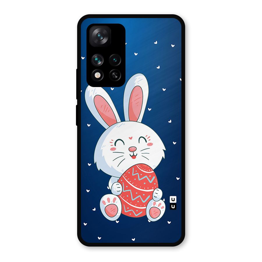 Happy Festive Bunny Metal Back Case for Xiaomi 11i 5G