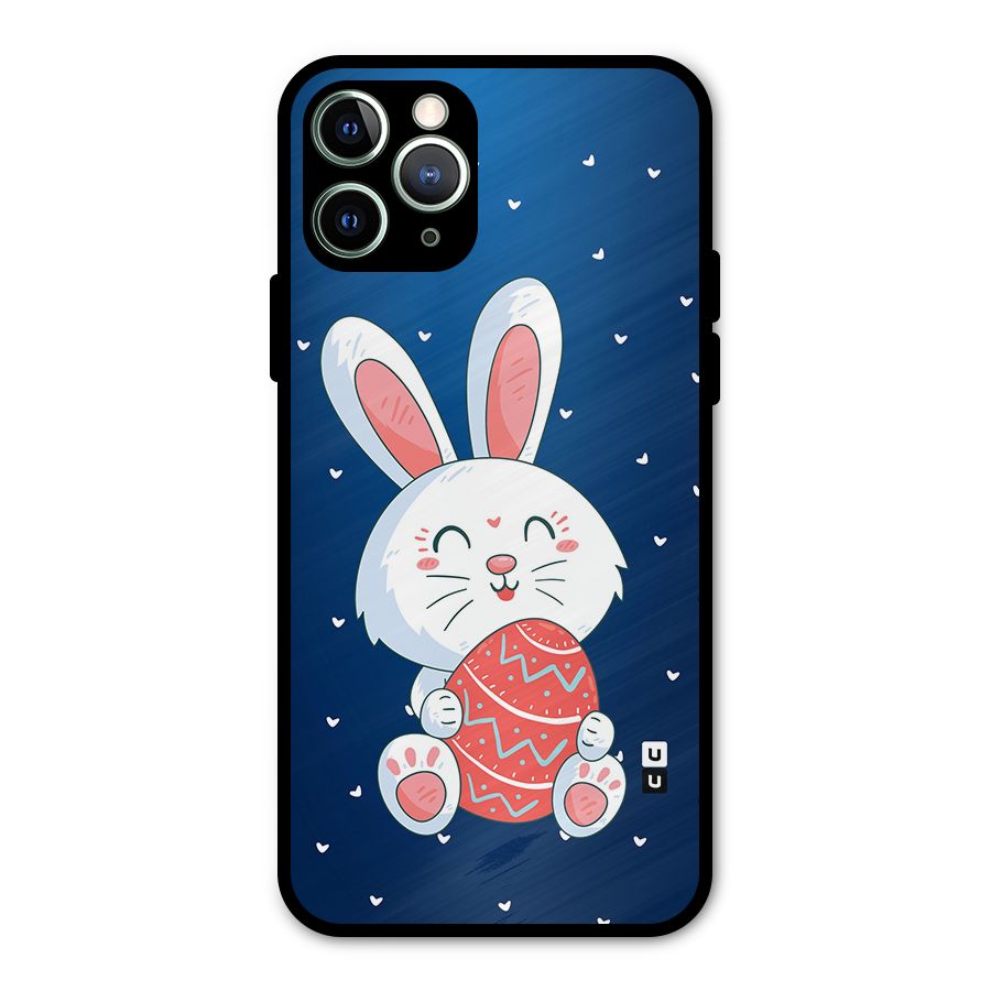 Happy Festive Bunny Metal Back Case for iPhone 11 Pro Max