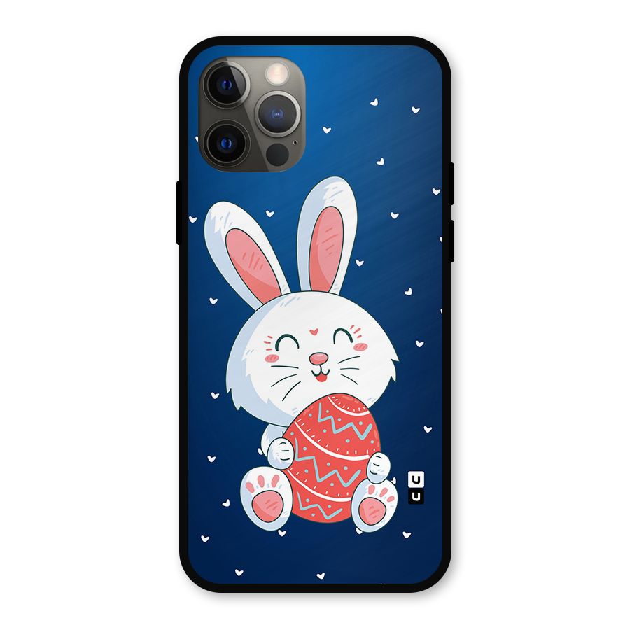 Happy Festive Bunny Metal Back Case for iPhone 12 Pro