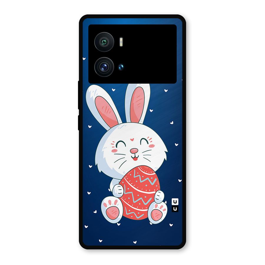 Happy Festive Bunny Metal Back Case for iQOO 9 Pro