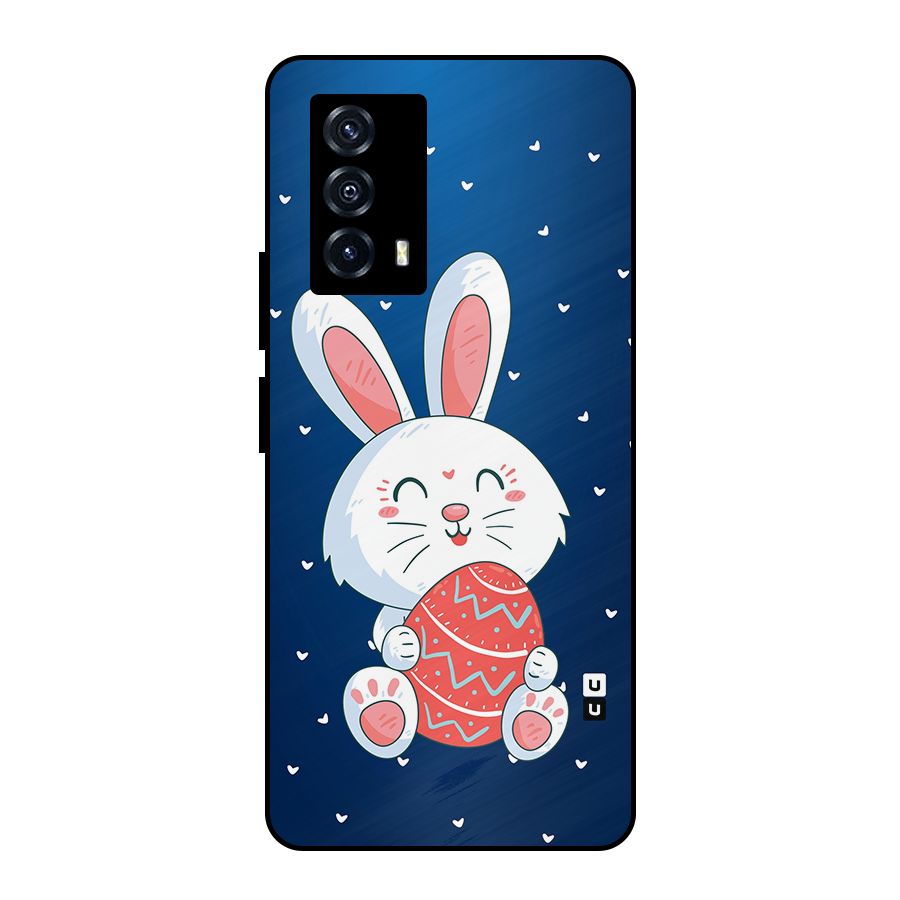 Happy Festive Bunny Metal Back Case for iQOO Z5