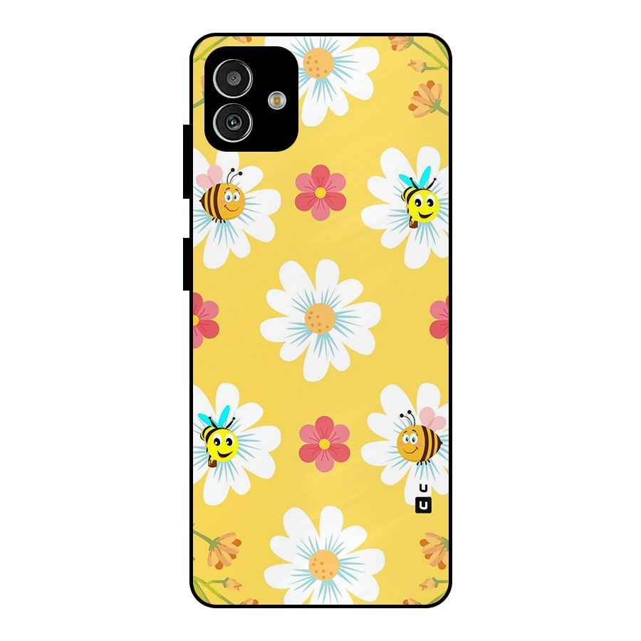 Happy Flowers Metal Back Case for Galaxy M13 5G