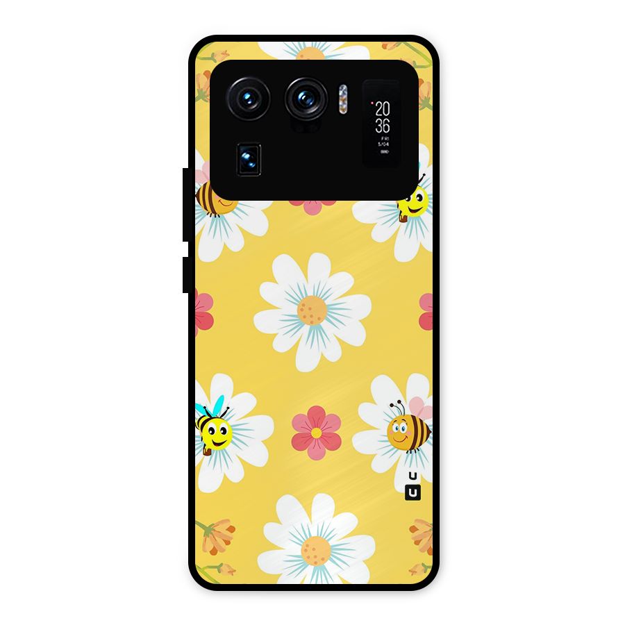 Happy Flowers Metal Back Case for Mi 11 Ultra