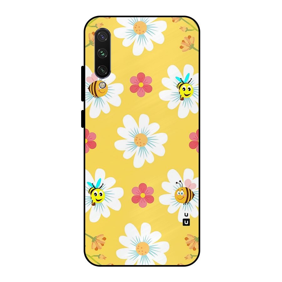 Happy Flowers Metal Back Case for Mi A3