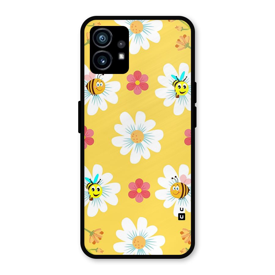 Happy Flowers Metal Back Case for Nothing Phone 1