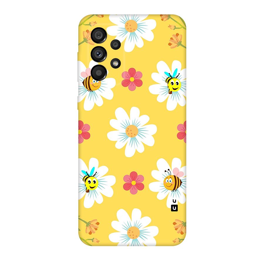 Happy Flowers Original Polycarbonate Back Case for Galaxy A73 5G