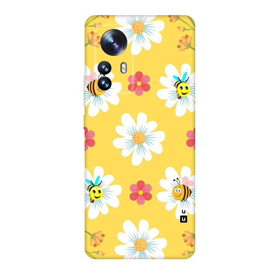 Happy Flowers Original Polycarbonate Back Case for Xiaomi 12 Pro