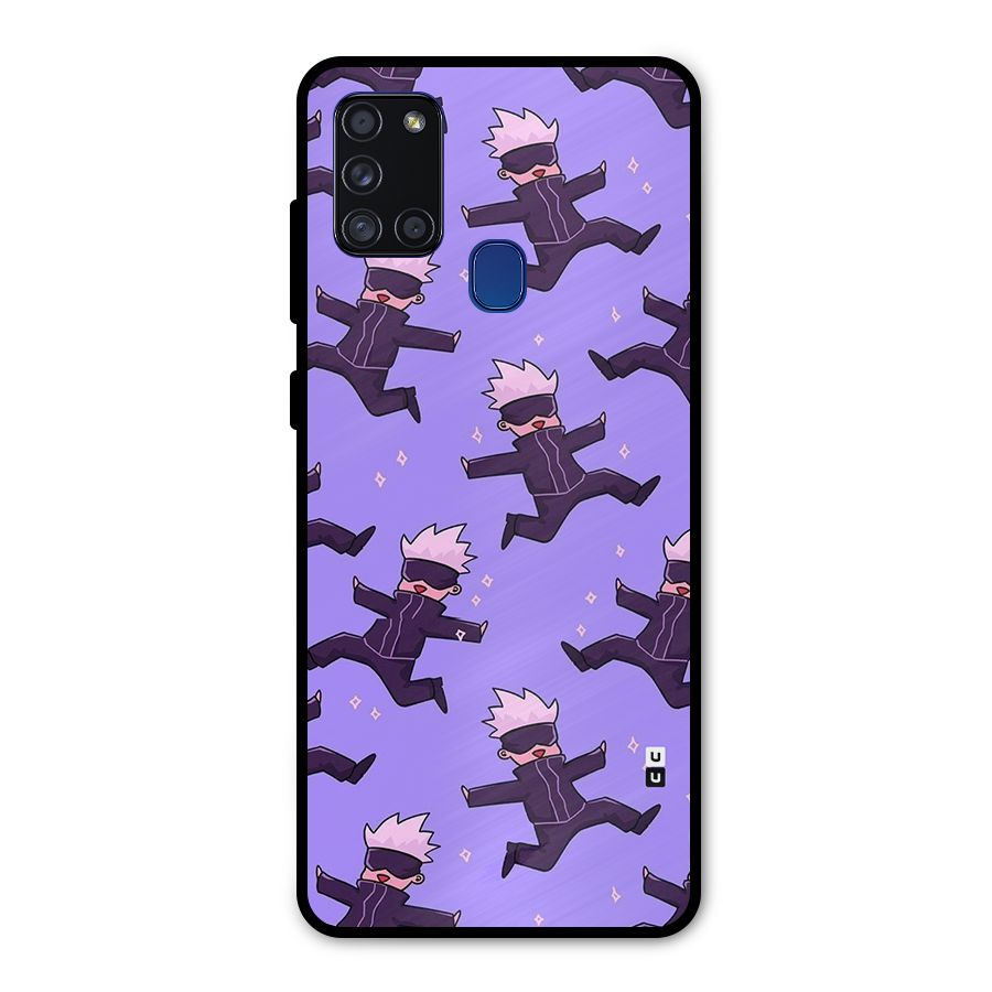 Happy Gojo Metal Back Case for Galaxy A21s