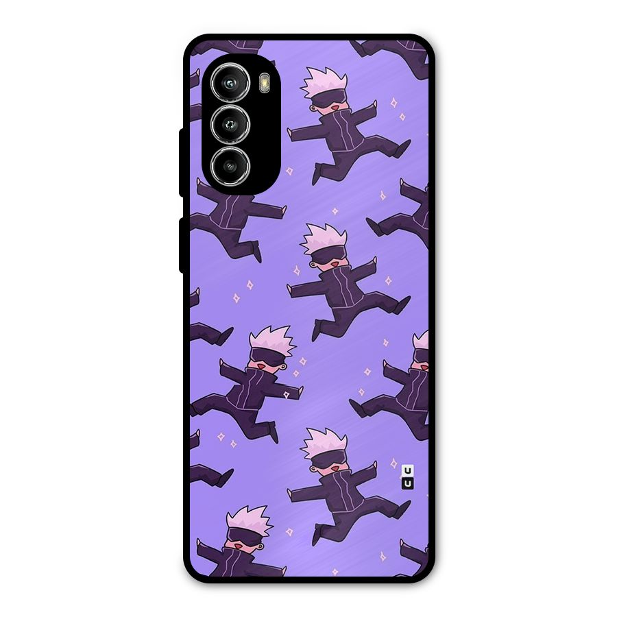 Happy Gojo Metal Back Case for Moto G52