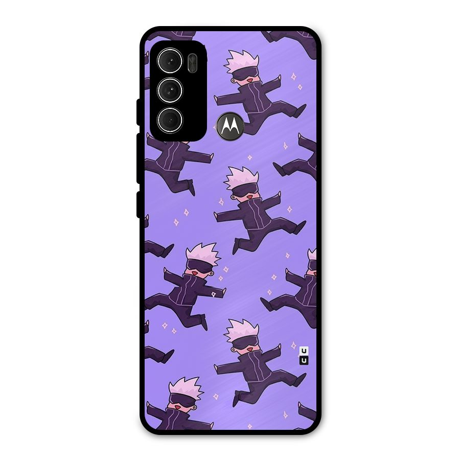 Happy Gojo Metal Back Case for Moto G60