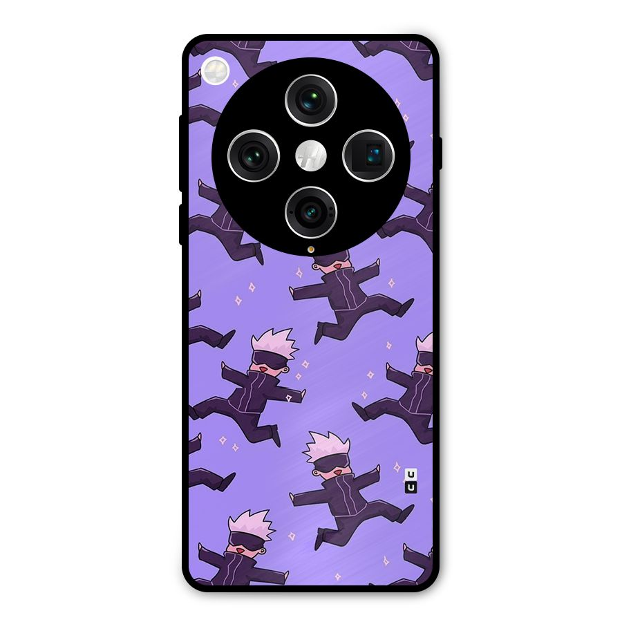 Happy Gojo Metal Back Case for Oppo Find X8 Pro