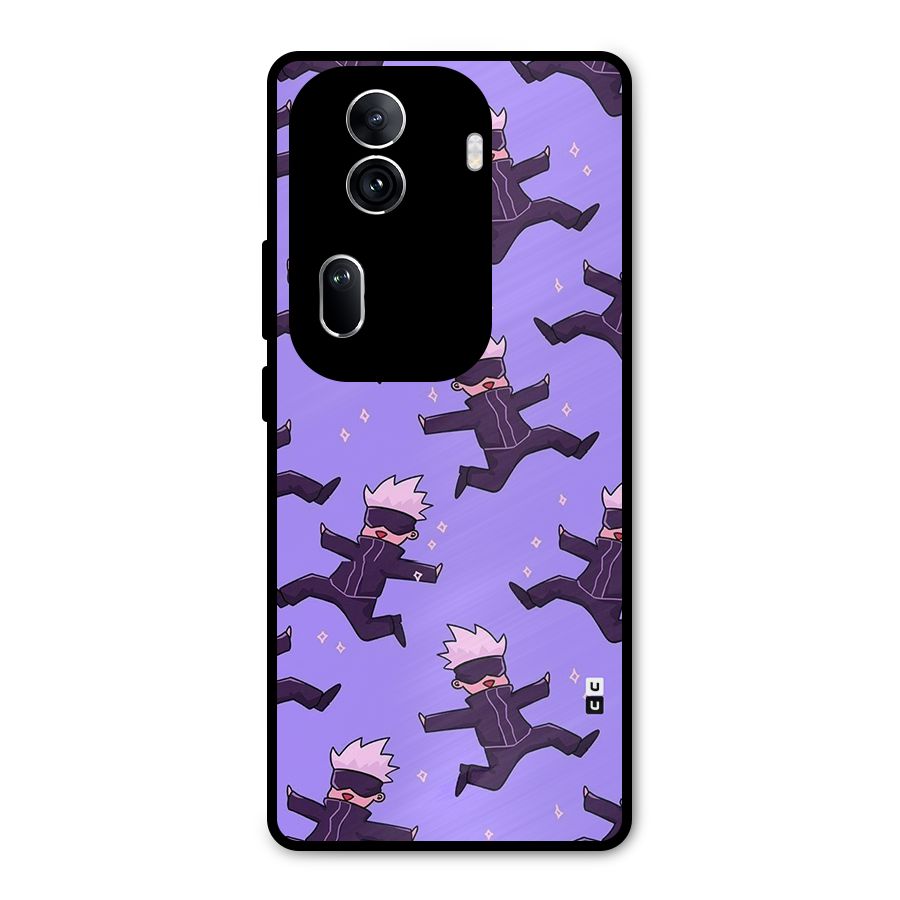 Happy Gojo Metal Back Case for Oppo Reno11 Pro 5G