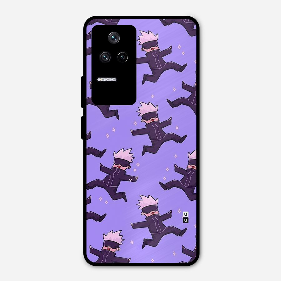 Happy Gojo Metal Back Case for Poco F4 5G