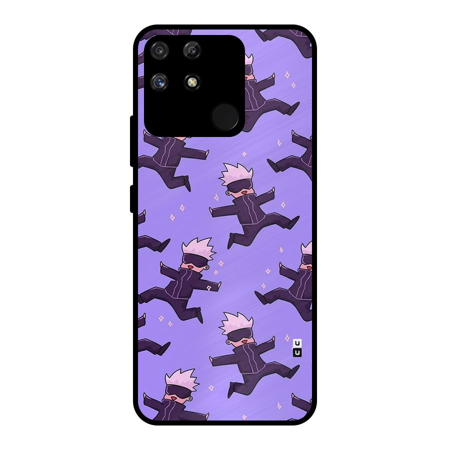 Happy Gojo Metal Back Case for Realme Narzo 50A