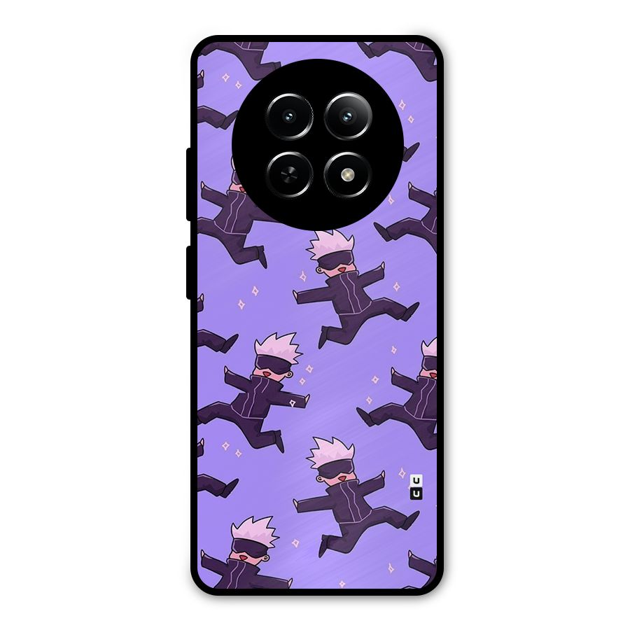 Happy Gojo Metal Back Case for Realme Narzo 70x 5G