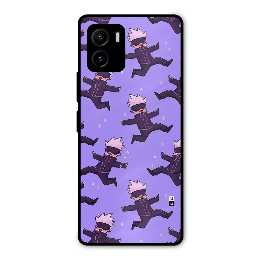 Happy Gojo Metal Back Case for Vivo Y15s
