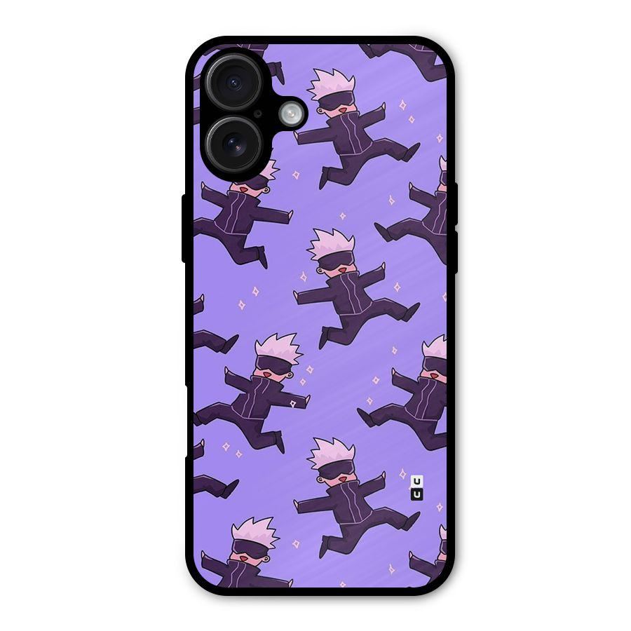 Happy Gojo Metal Back Case for iPhone 16 Plus