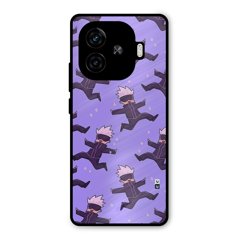 Happy Gojo Metal Back Case for iQOO Z9 Turbo