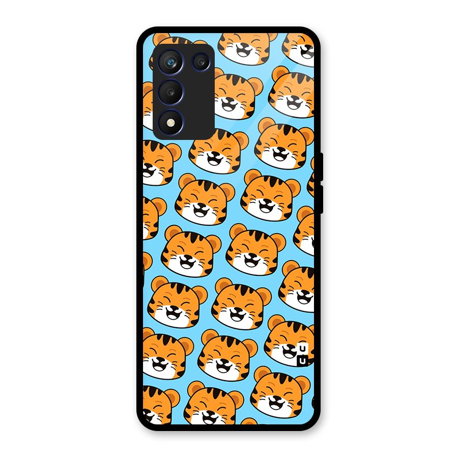 Happy Kitten Pattern Glass Back Case for Realme 9 5G Speed