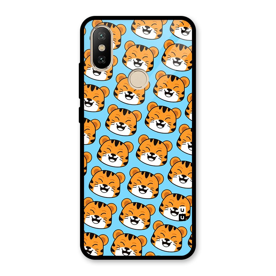 Happy Kitten Pattern Glass Back Case for Redmi A2