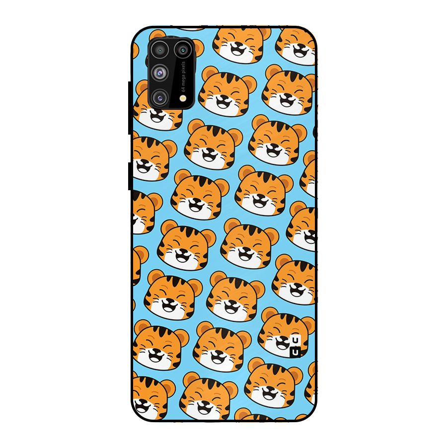 Happy Kitten Pattern Metal Back Case for Galaxy F41