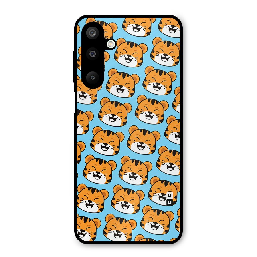 Happy Kitten Pattern Metal Back Case for Galaxy M16