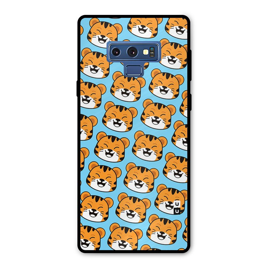 Happy Kitten Pattern Metal Back Case for Galaxy Note 9