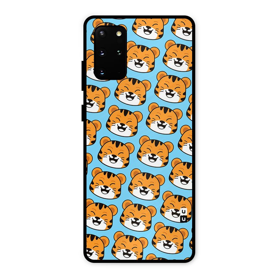 Happy Kitten Pattern Metal Back Case for Galaxy S20 Plus