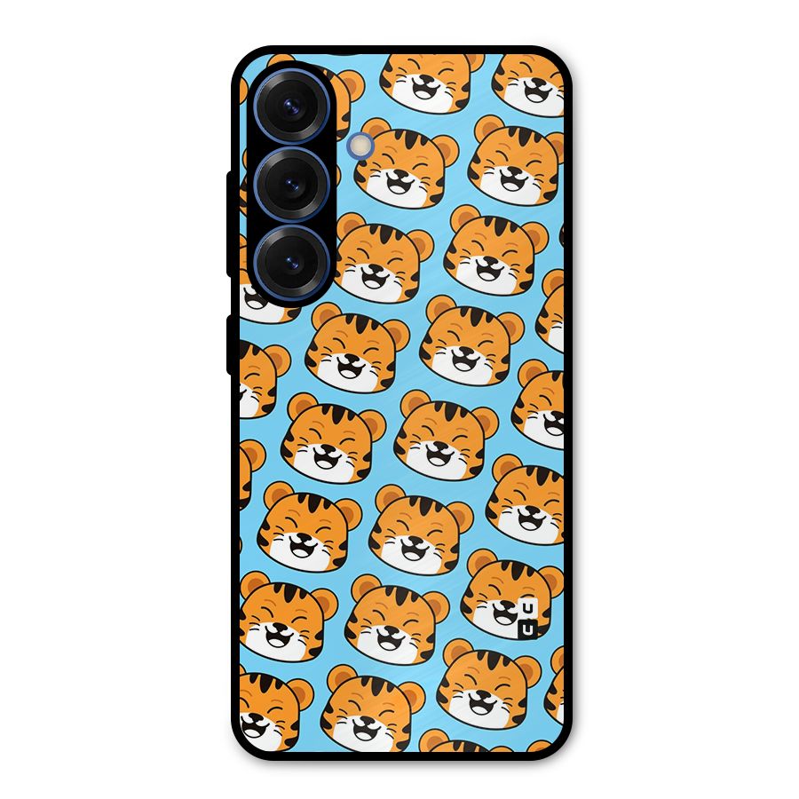 Happy Kitten Pattern Metal Back Case for Galaxy S25