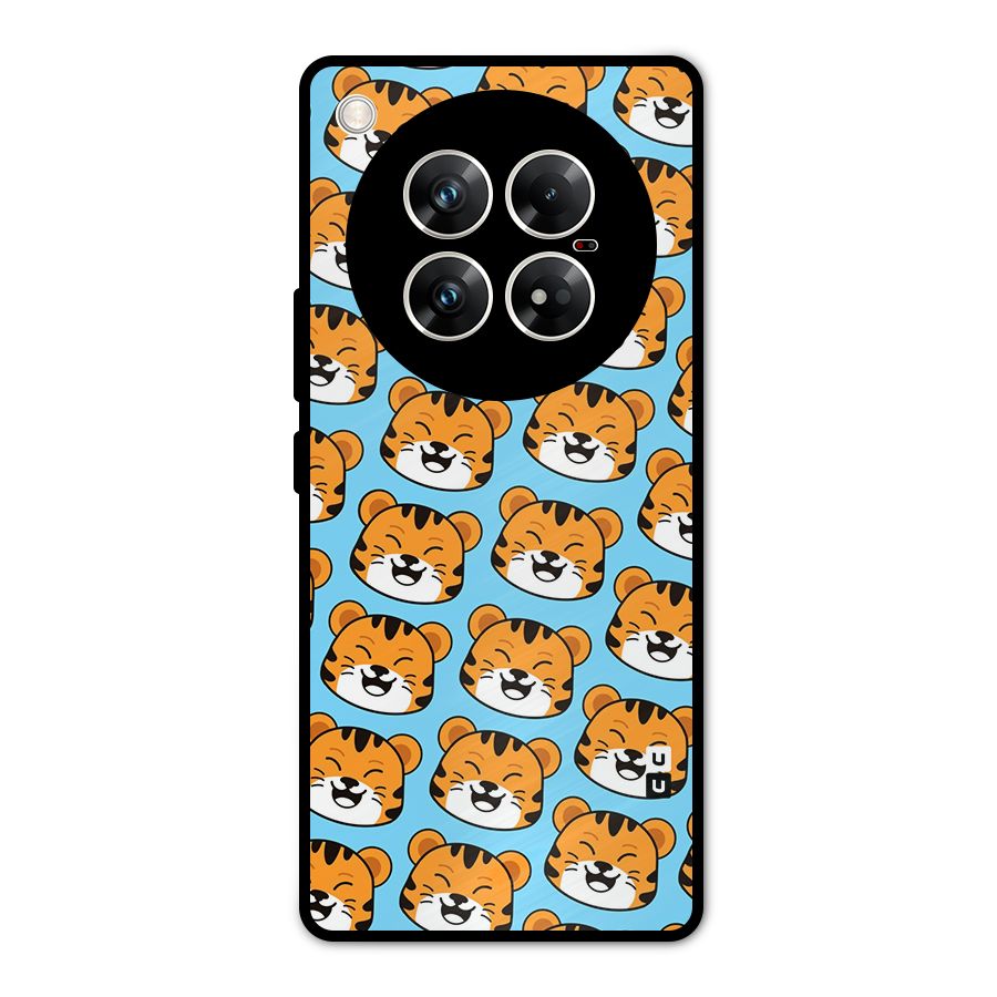 Happy Kitten Pattern Metal Back Case for Infinix Zero 40 5G
