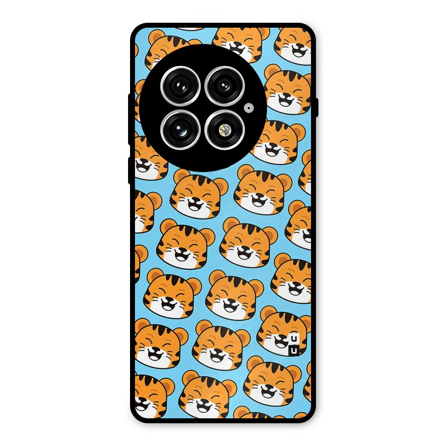 Happy Kitten Pattern Metal Back Case for OnePlus 13