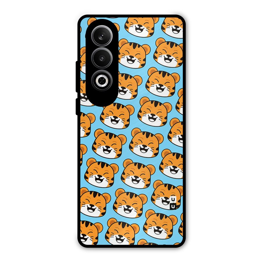 Happy Kitten Pattern Metal Back Case for OnePlus Nord CE4