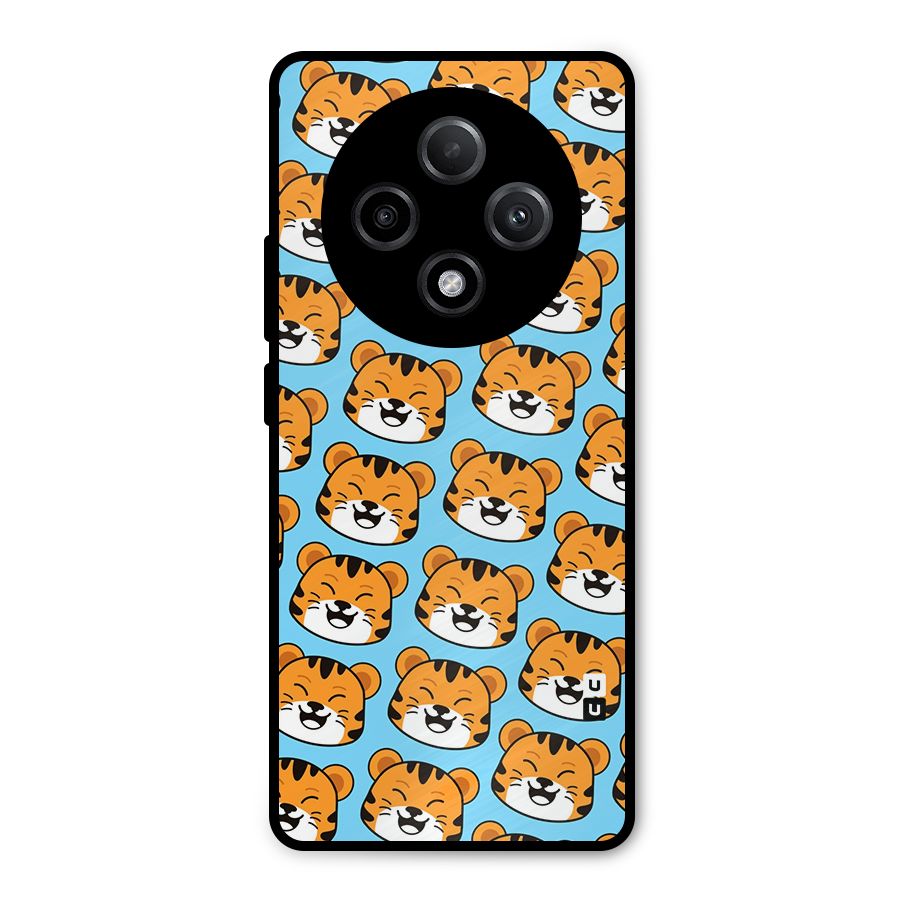 Happy Kitten Pattern Metal Back Case for Oppo F27 Pro Plus