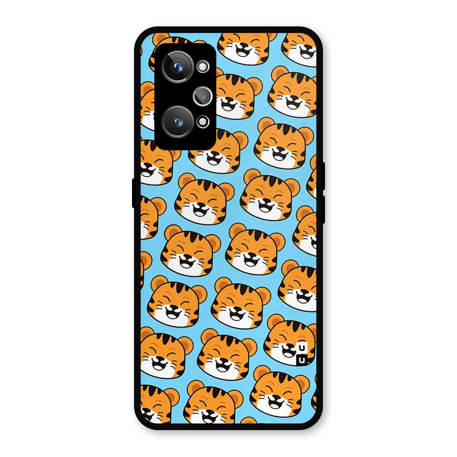 Happy Kitten Pattern Metal Back Case for Realme GT 2