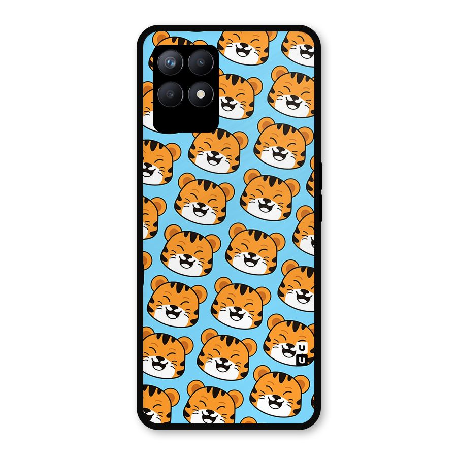 Happy Kitten Pattern Metal Back Case for Realme Narzo 50