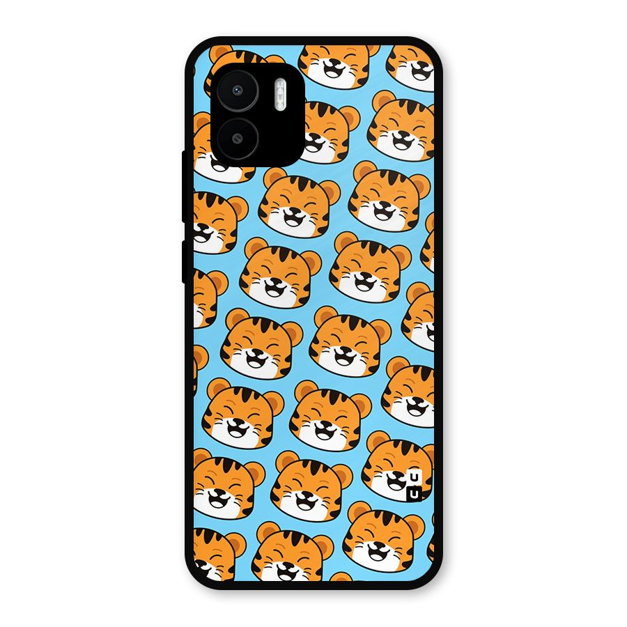 Happy Kitten Pattern Metal Back Case for Redmi A2