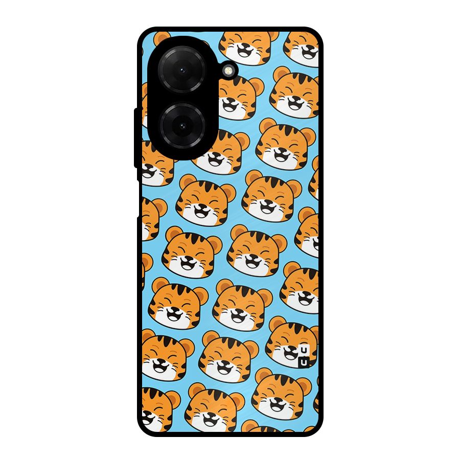Happy Kitten Pattern Metal Back Case for Redmi A5 4G