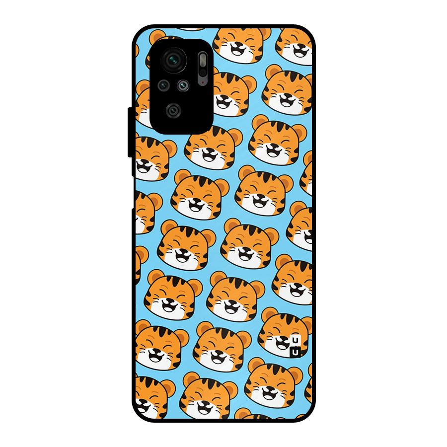 Happy Kitten Pattern Metal Back Case for Redmi Note 10S