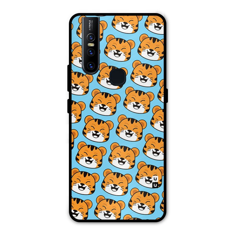 Happy Kitten Pattern Metal Back Case for Vivo V15