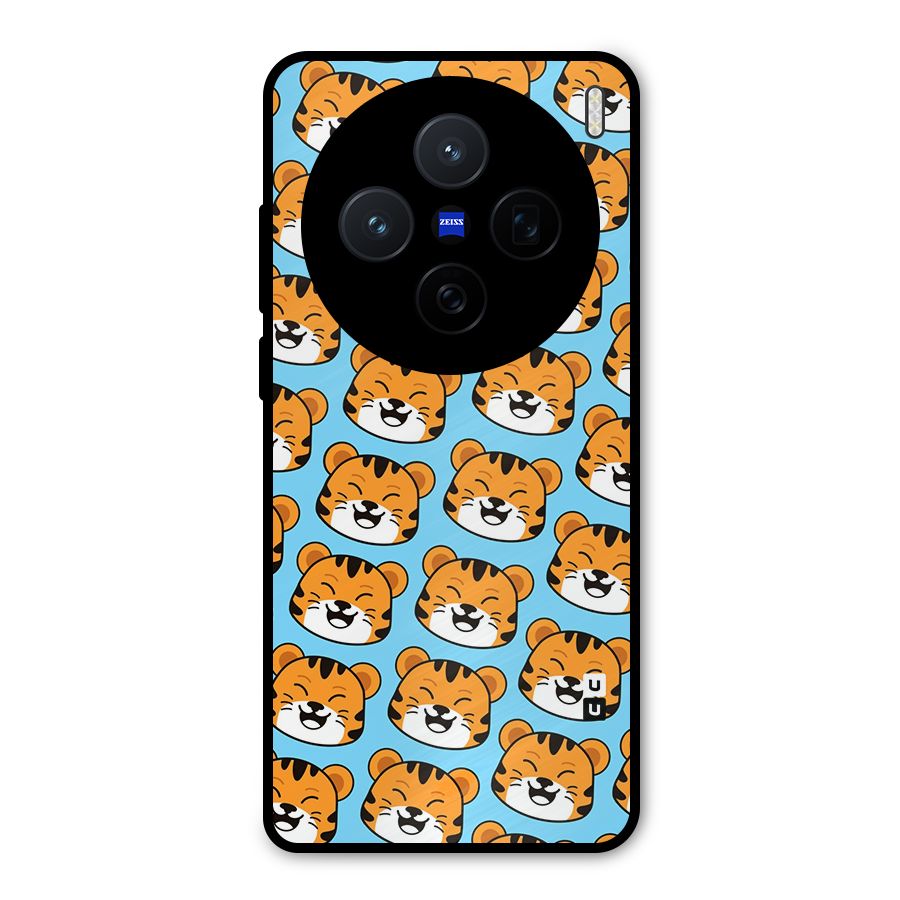 Happy Kitten Pattern Metal Back Case for Vivo X200