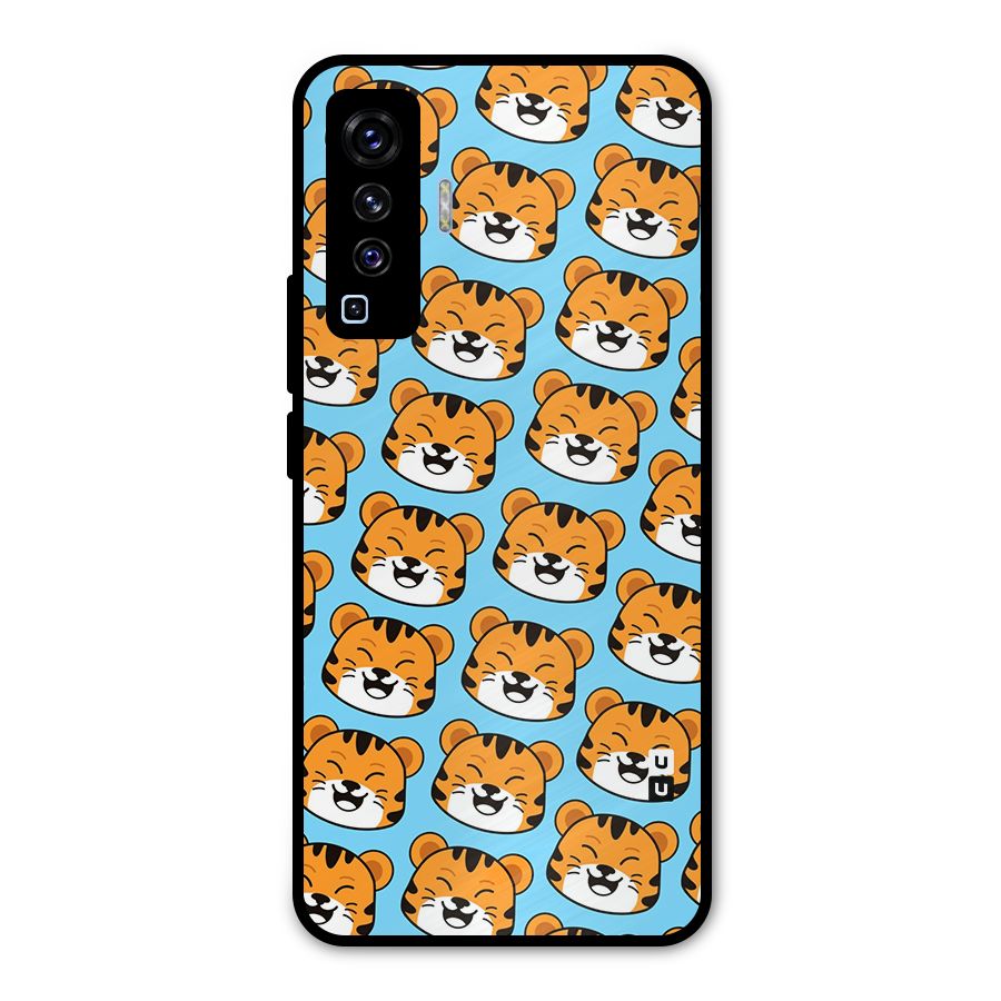 Happy Kitten Pattern Metal Back Case for Vivo X50