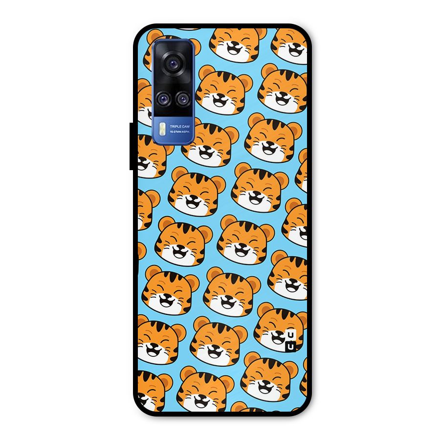 Happy Kitten Pattern Metal Back Case for Vivo Y31