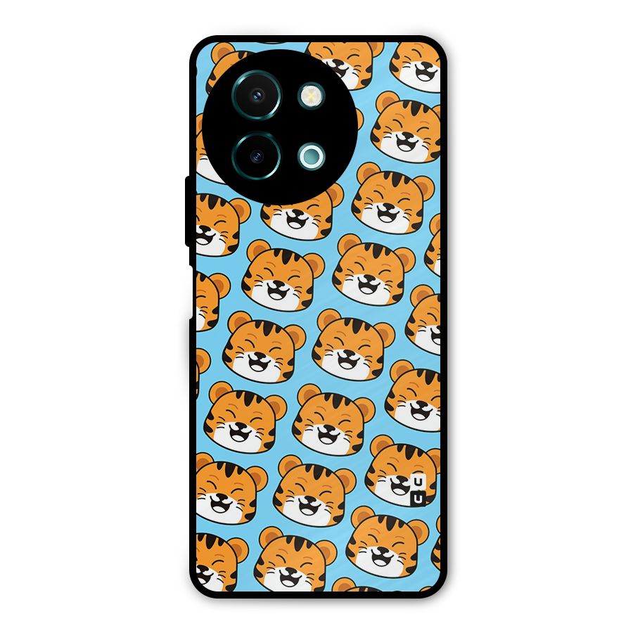 Happy Kitten Pattern Metal Back Case for Vivo Y58