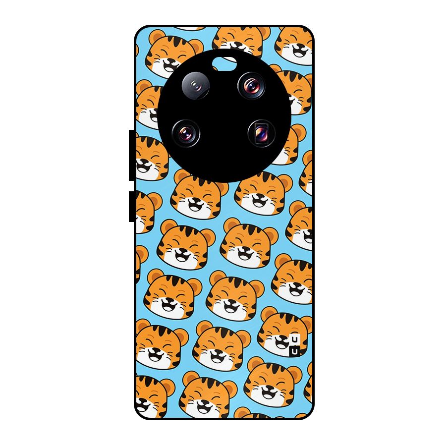Happy Kitten Pattern Metal Back Case for Xiaomi 13 Ultra