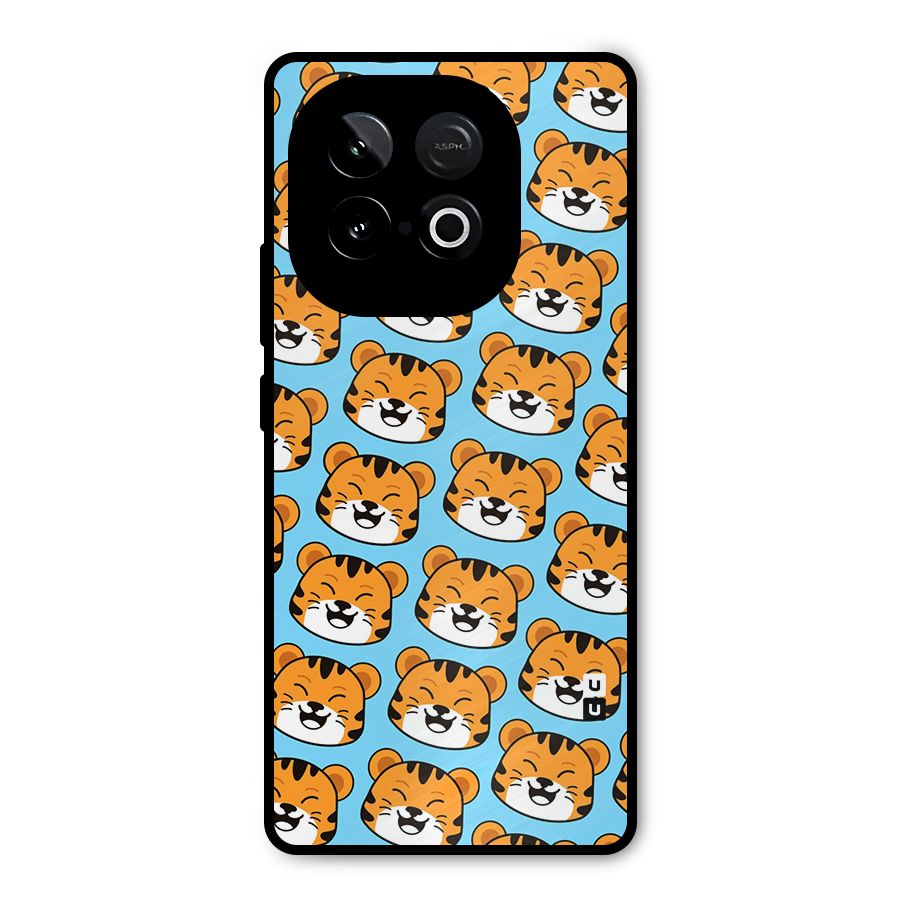 Happy Kitten Pattern Metal Back Case for iQOO Neo 10