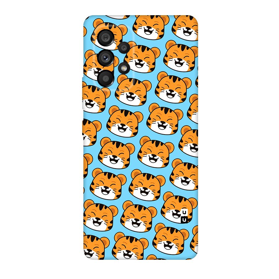 Happy Kitten Pattern Original Polycarbonate Back Case for Galaxy A53 5G