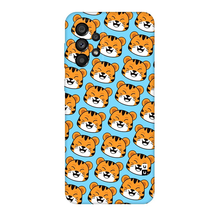 Happy Kitten Pattern Original Polycarbonate Back Case for Galaxy A73 5G