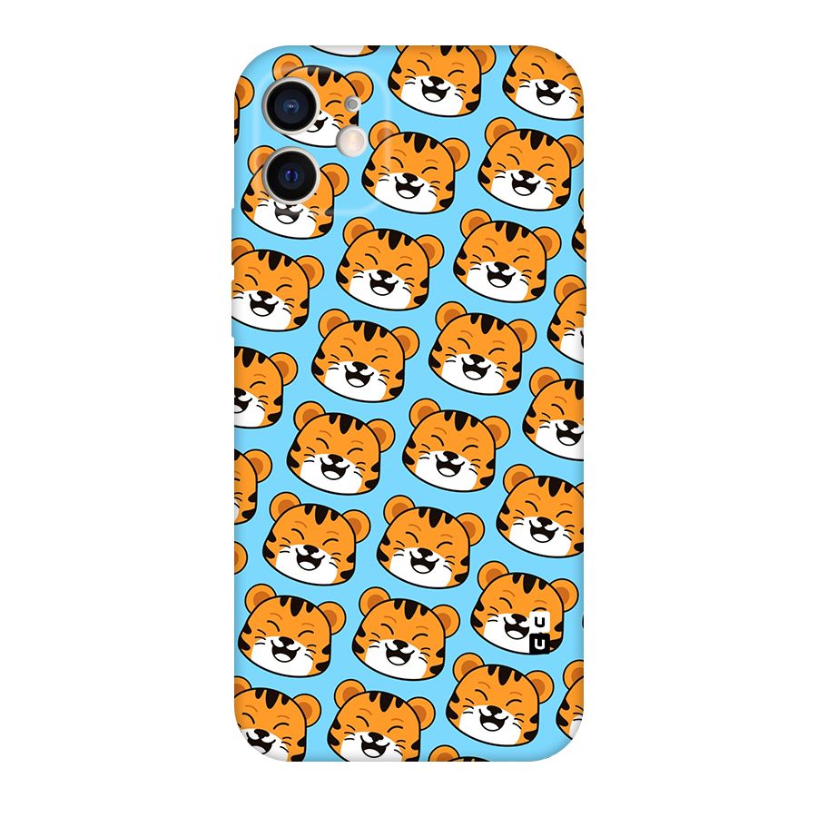 Happy Kitten Pattern Original Polycarbonate Back Case for iPhone 12